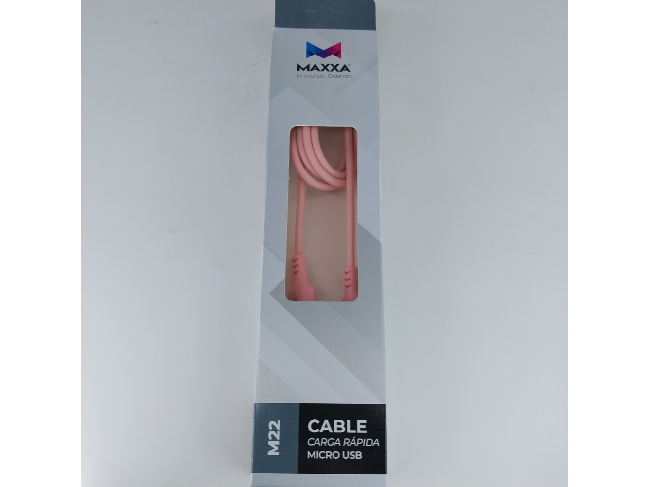CABLES MAXXA MICRO USB // V8 USB 2.0 MAXXA M22 MICRO USB ROSA 1 M