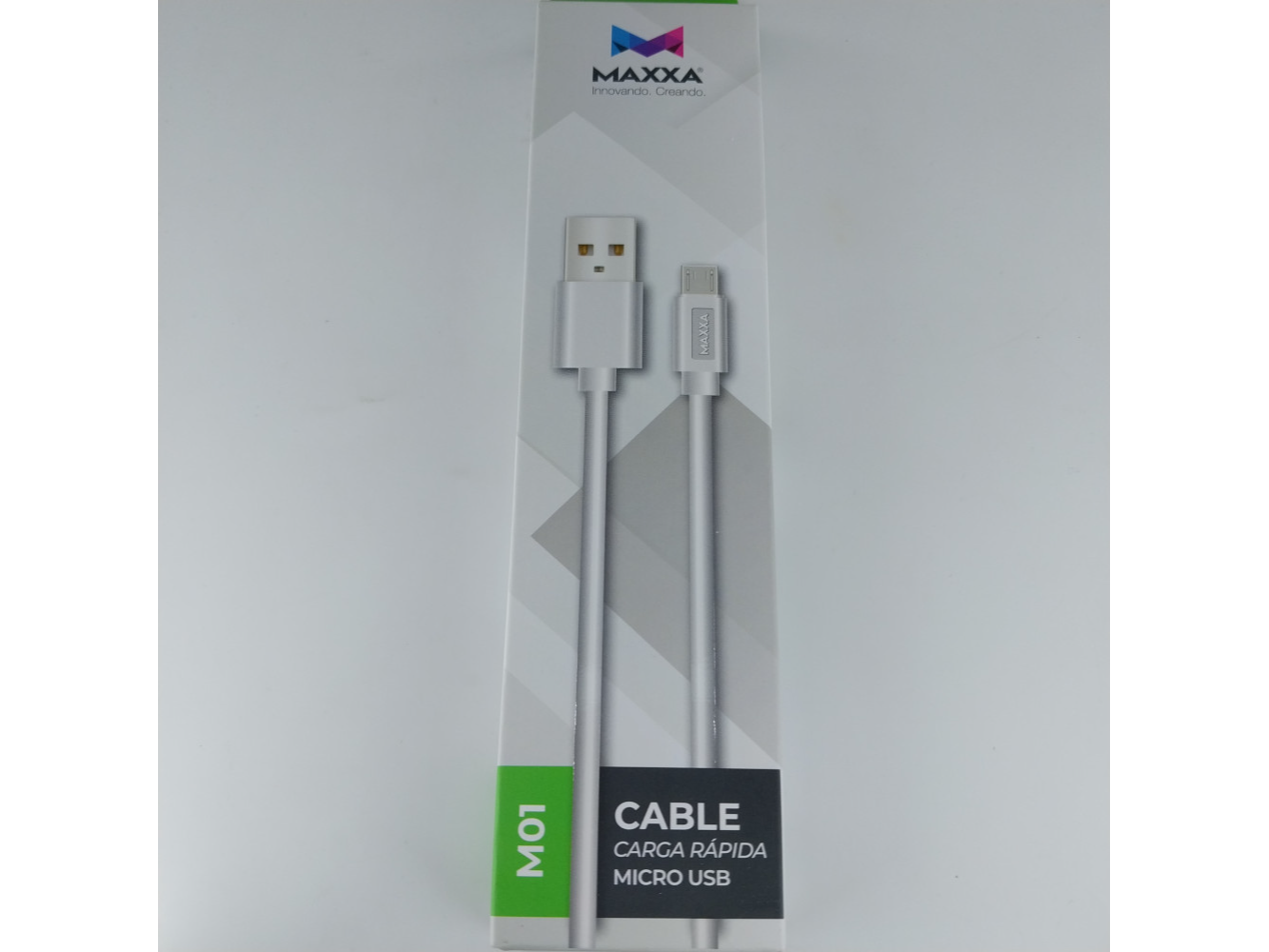CABLES MAXXA MICRO USB // V8 USB 2.0 MAXXA M01 MICRO USB BLANCO 1,20 M