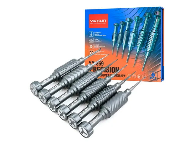HERRAMIENTAS YAXUN DESTORNILLADOR SET DE DESTORNILLADORES YX369 CONJUNTO COLOR CALIDAD