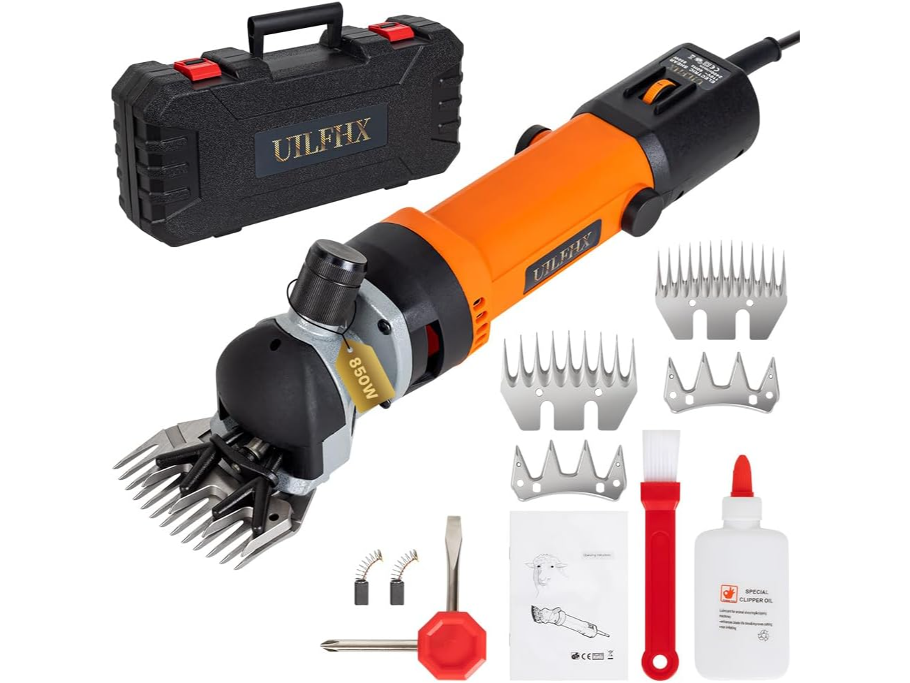 Tijeras eléctricas de oveja UILFHX – 850 W | 6 velocidades