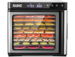 Deshidratadora de Alimentos YASHE – 1000 W | Acero Inoxidable