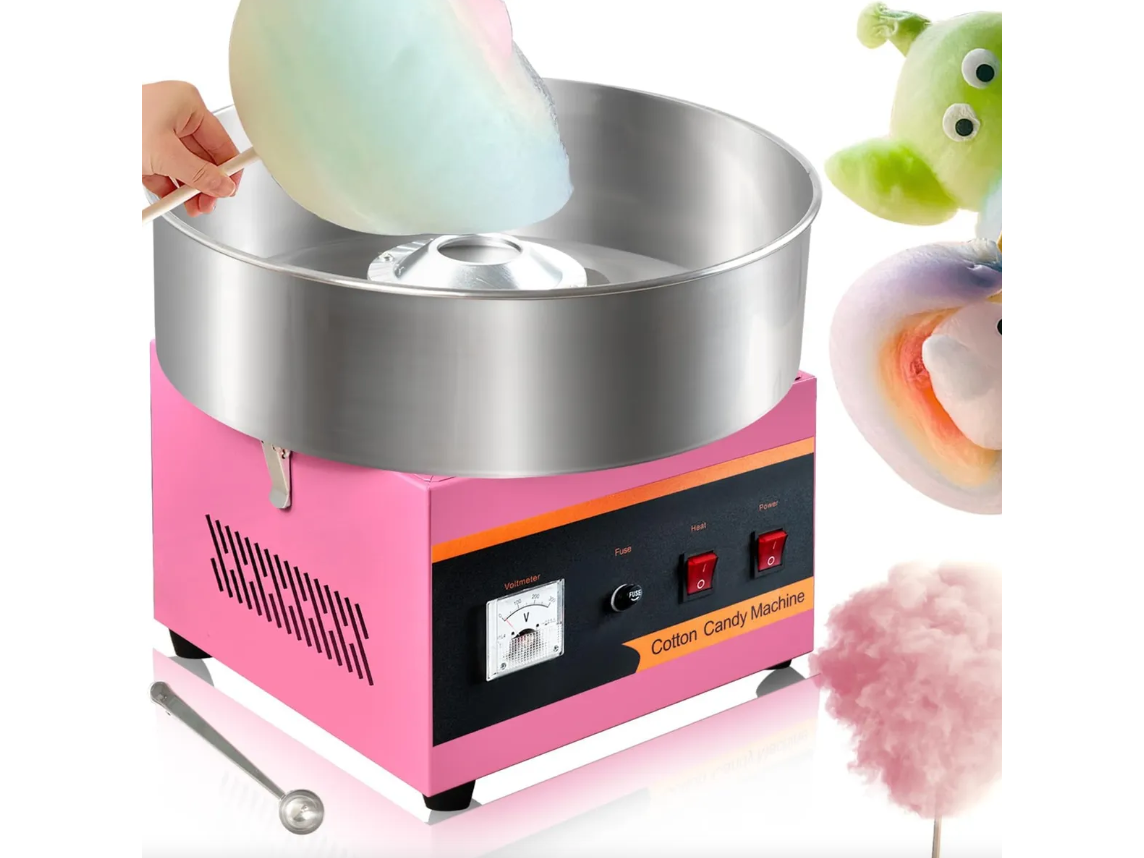 Máquina de Algodón de Azúcar Comercial – 1200 W | Acero Inoxidable