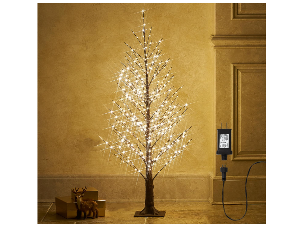 Árbol Decorativo Luminoso Fudios 4FT – 450 LED Blanco Cálido – Interior / Exterior IP44