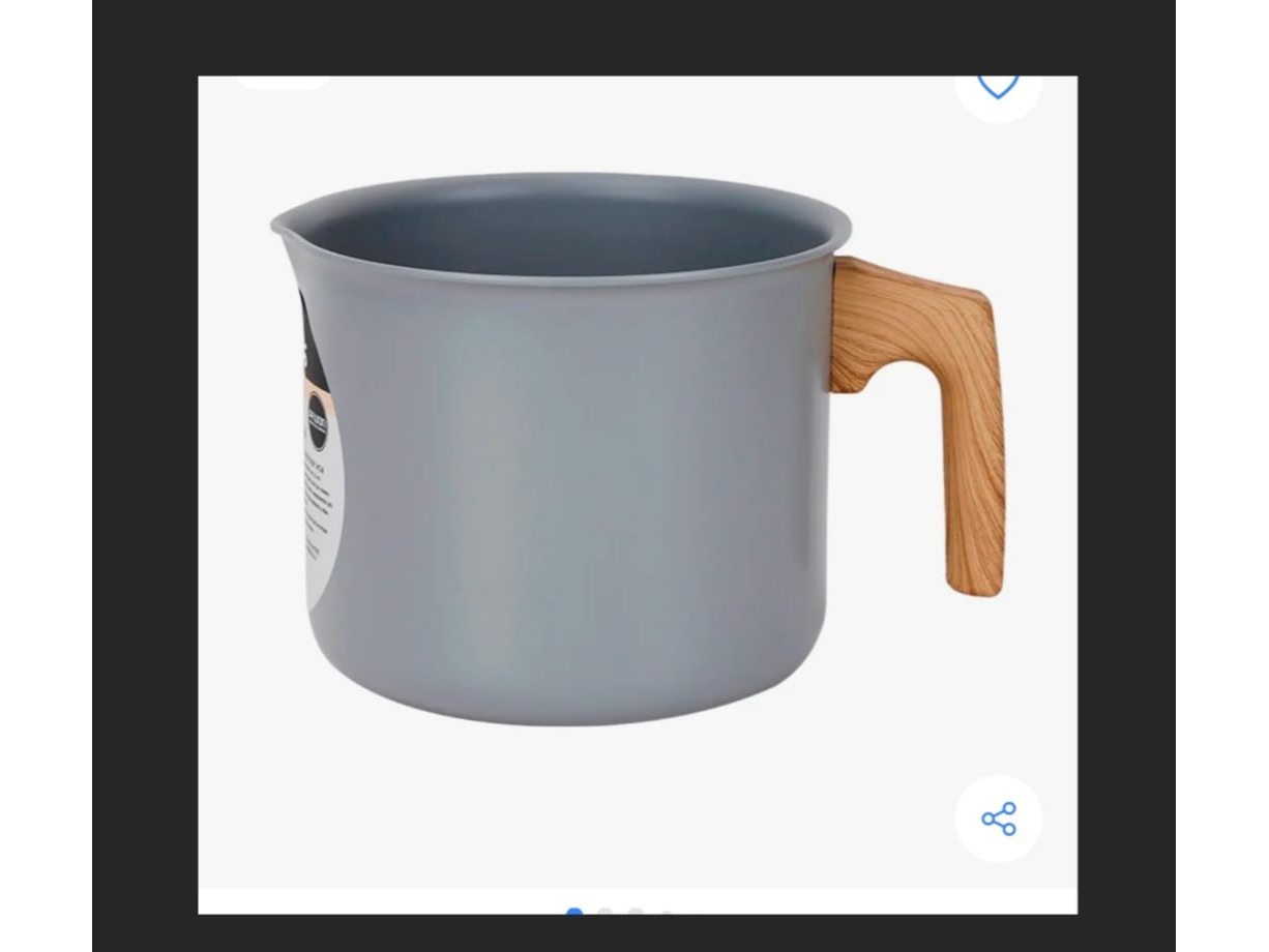 Jarro Hervidor Larhaus Alumino Forjado Antiadherente 14cm Gris