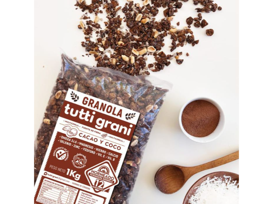 Granola cacao y coco x 1kg