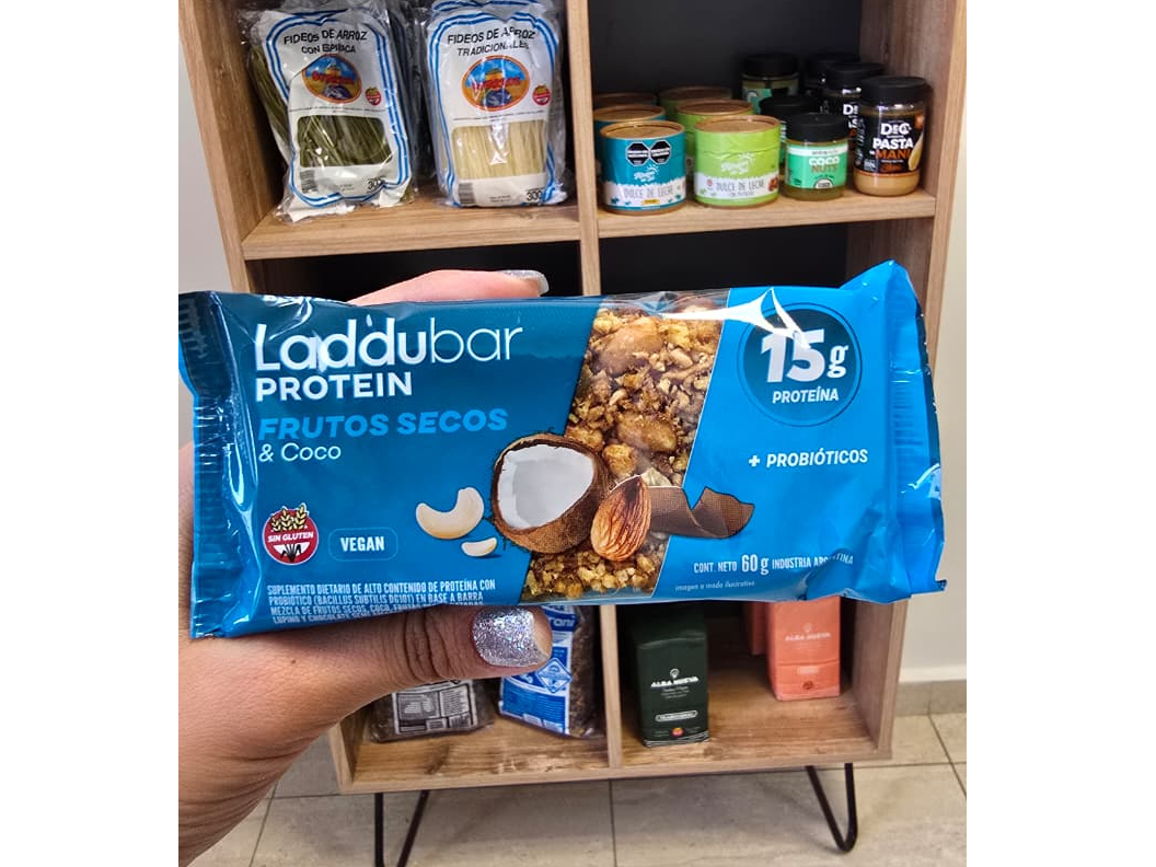 Laddubar Proteica Frutos Secos y Coco