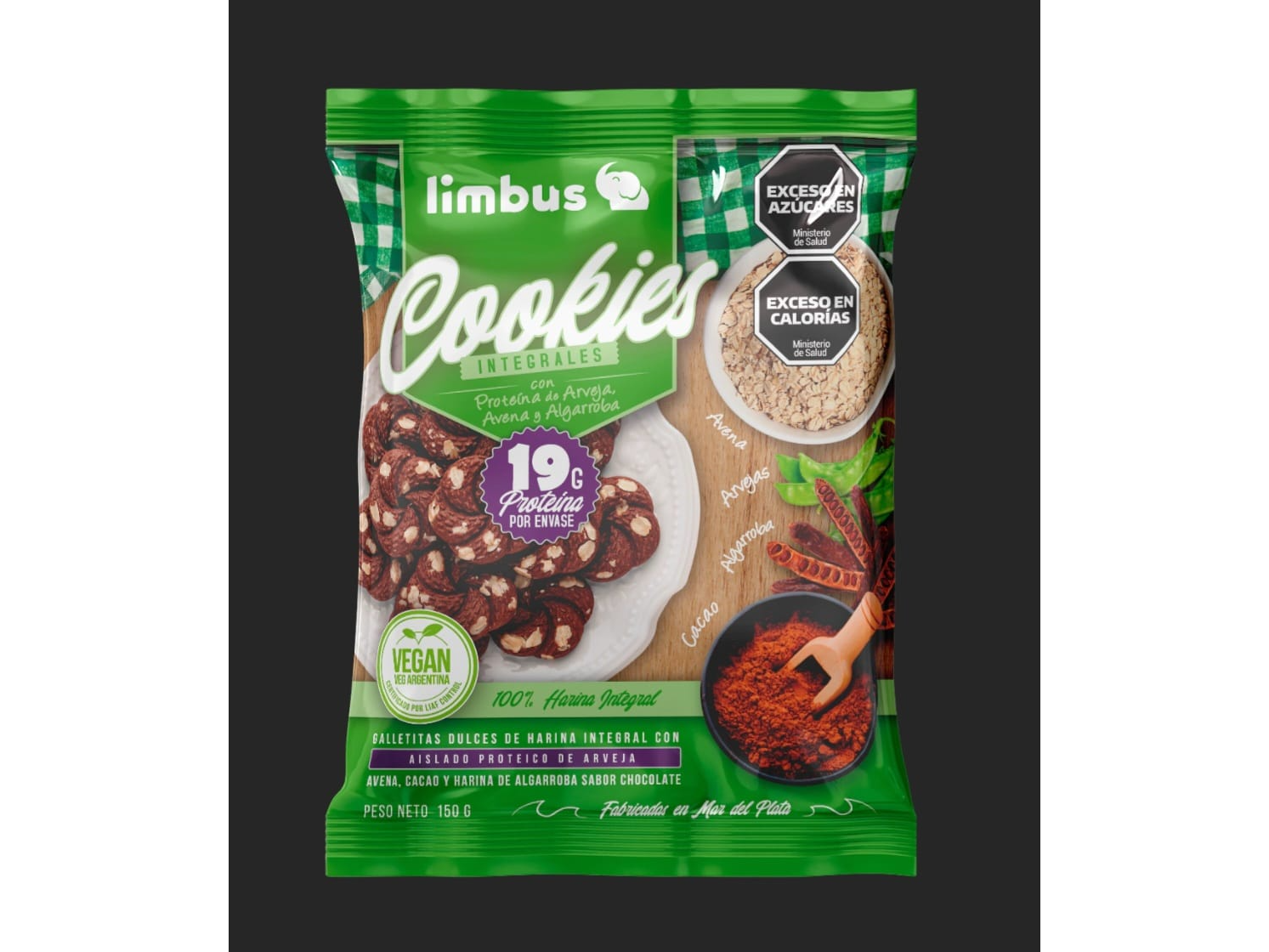 Galletas con proteina de arveja