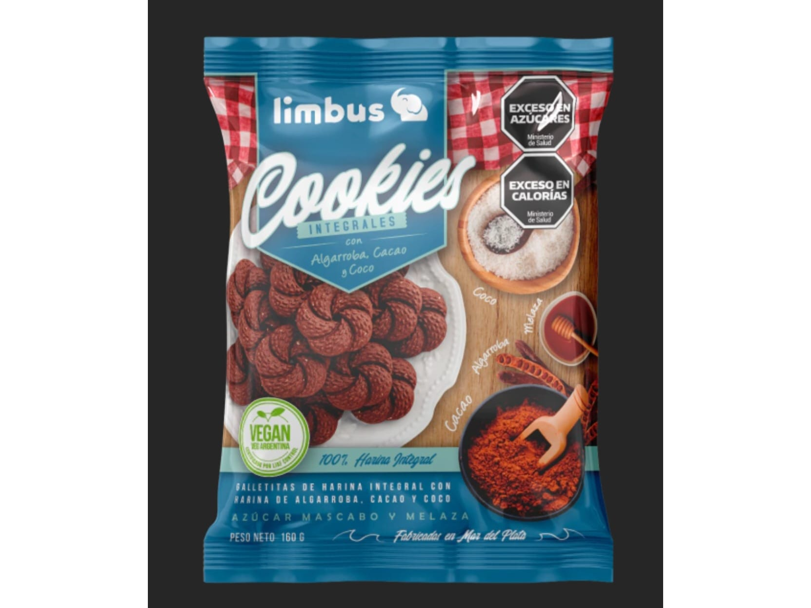 Galletas con harina de algarroba