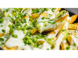 Papas fritas con mozzarella xxl