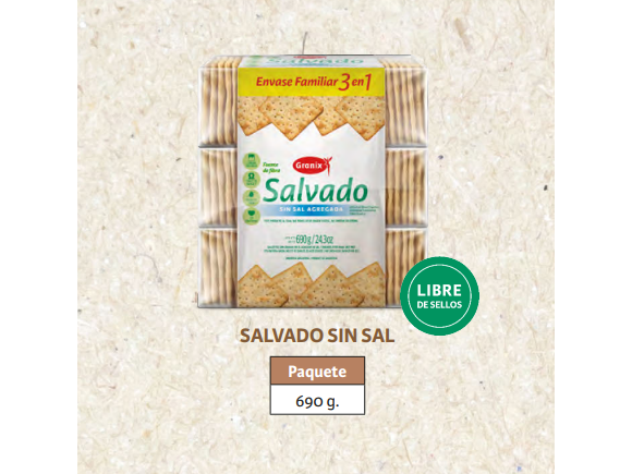 Galletas Salvado sin sal 3 en 1 x 690gs - GRANIX -