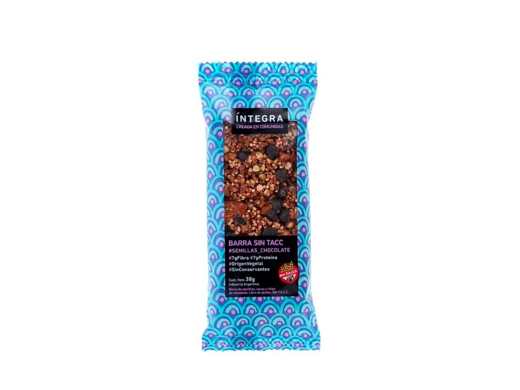 Barra Semillas con Chocolate x 38g - INTEGRA -