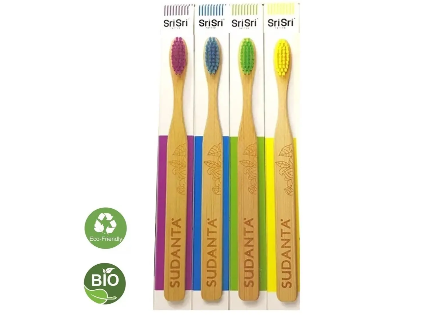 CEPILLOS DE DIENTES  DE BAMBÚ BIODEGRADABLES- CERDA MEDIA- SRI SRI