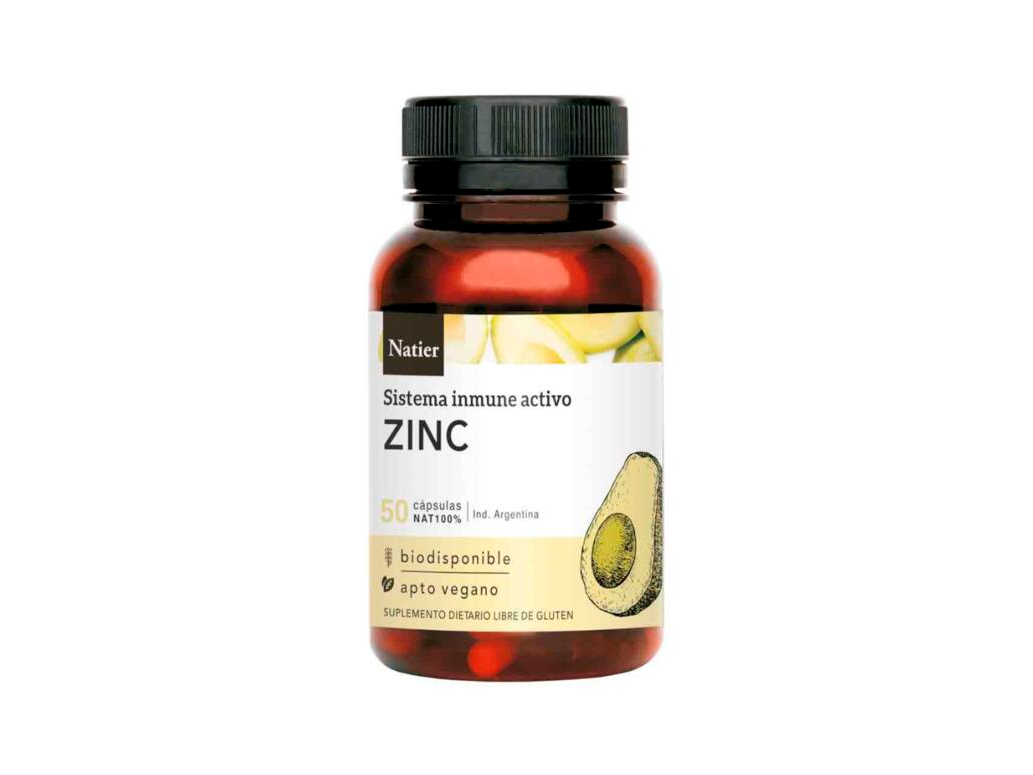 Capsulas de Zinc Concentrado x 50g - NATIER -