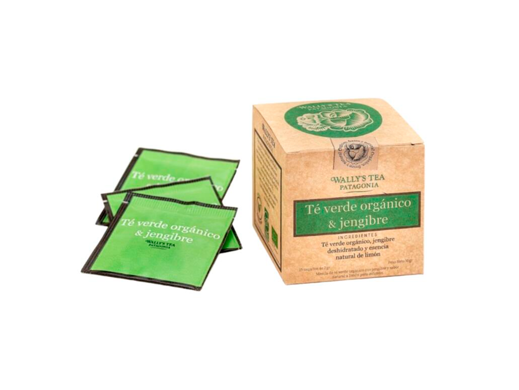 Te Verde Organico & Jengibre x 30g - WALLYS -