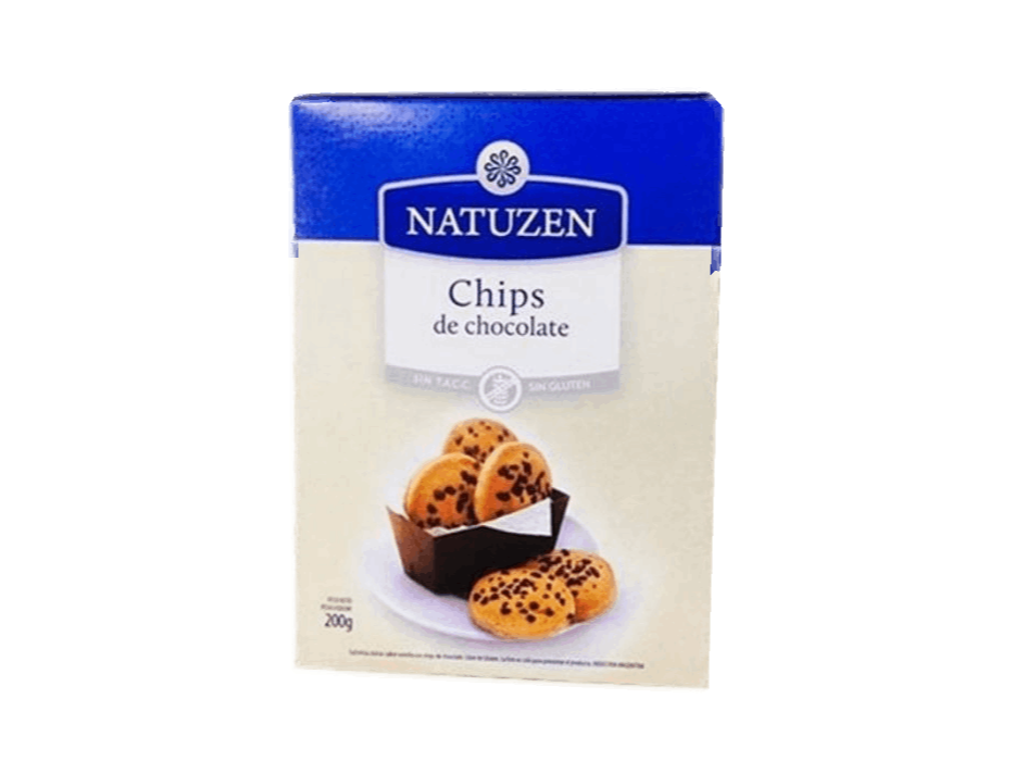 Galletas con chips de chocolate x 200gs  - sin gluten - NATUZEN
