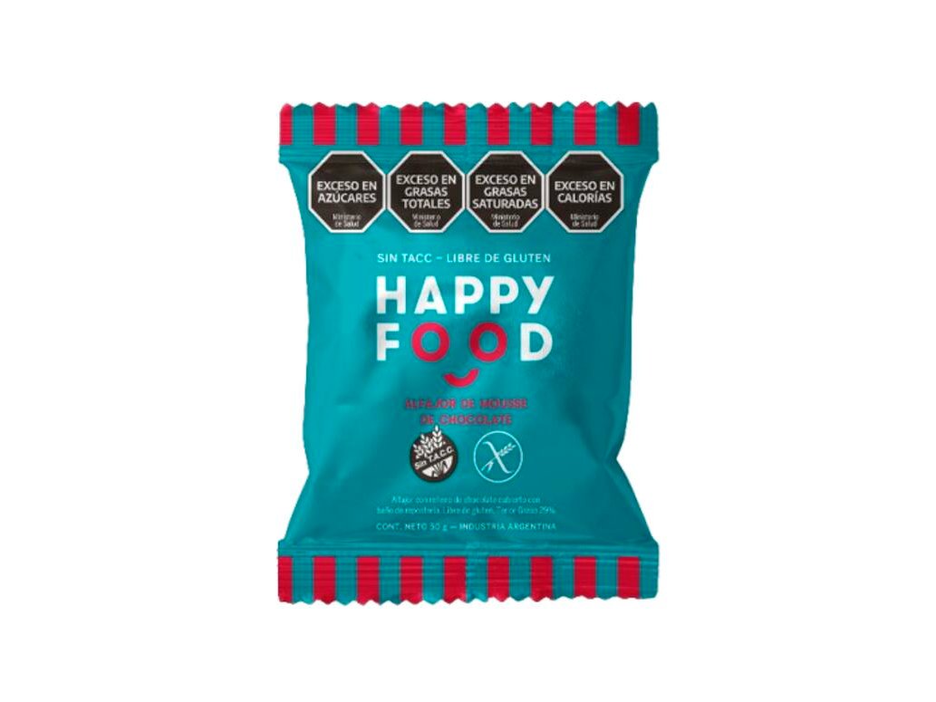 Alfajor Mousse de Chocolate x 50g - HAPPY FOOD -