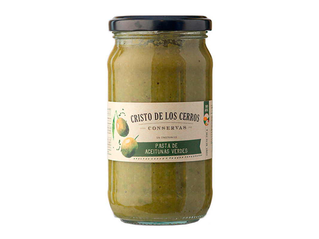 Pasta de Aceitunas Verdes x 290gs - CRISTO DE LOS CERROS -
