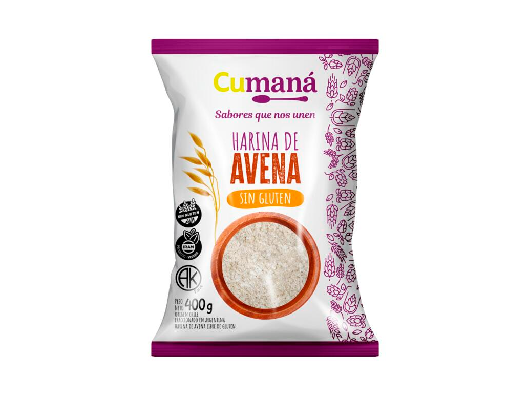 Harina de Avena x 400g - CUMANA -