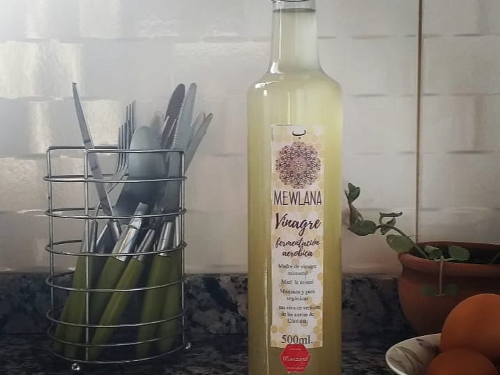 Vinagre orgánico de miel frasco x 500cc