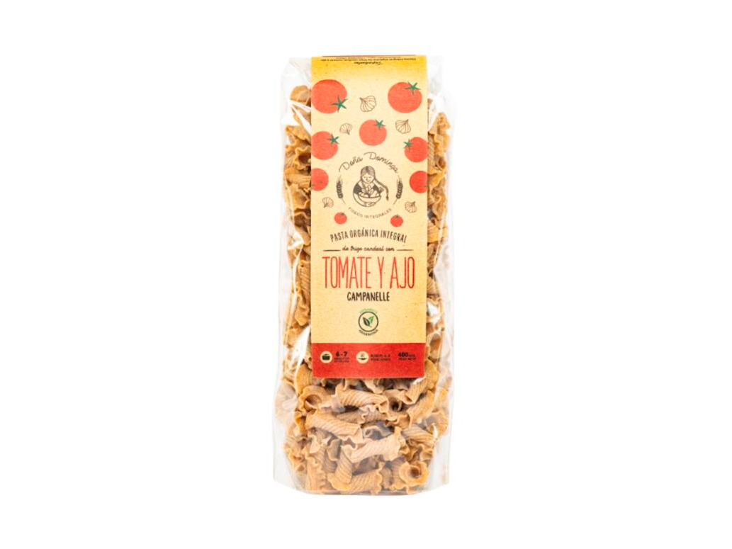 Fideos Integrales con Tomate y Ajo Campanelle x 400g