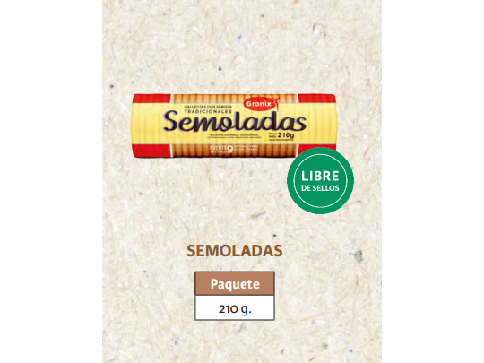 Galletas semoladas x 210gs - GRANIX -