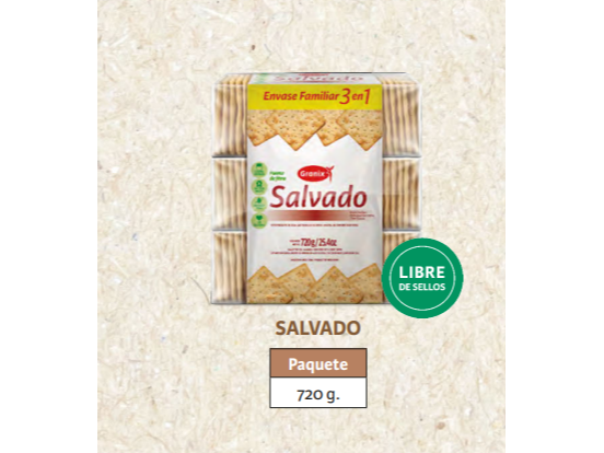 Galletas Salvado 3 en 1 con sal - GRANIX -