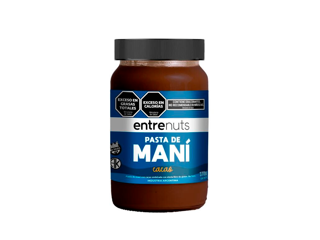 Pasta de Mani con cacao ENTRENUTS 370gs