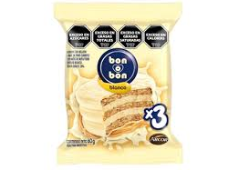 ALFAJOR BON O BON 3 BLANCO