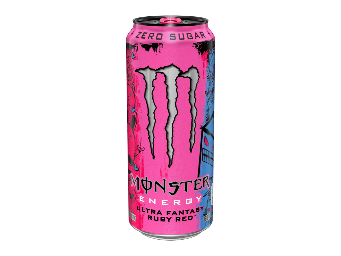Energético Monster Sem Açucar Ultra Fantasy Ruby Red Lata 16Oz 473Ml