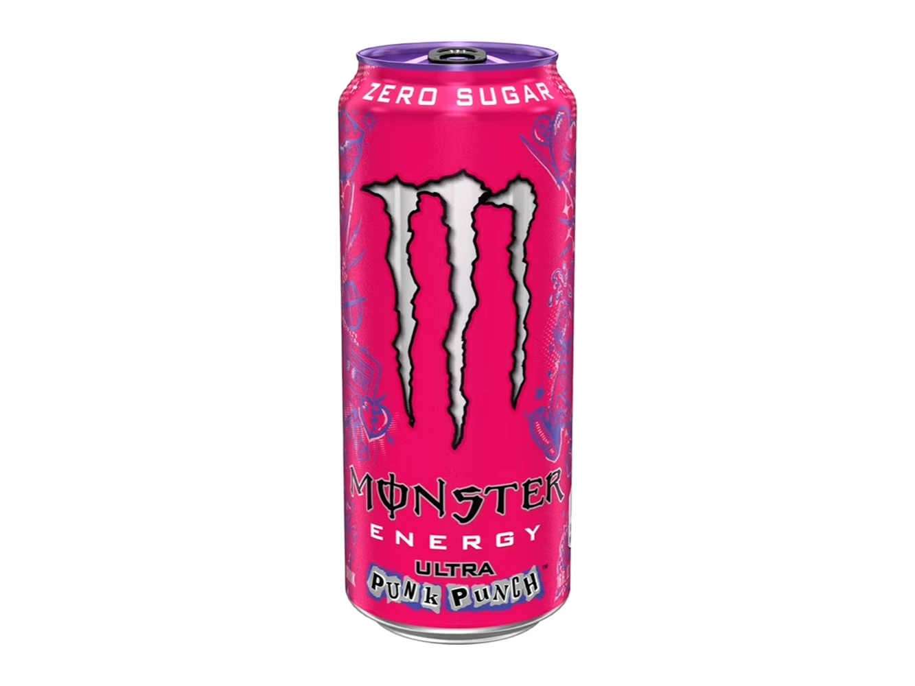 Energético Monster Sem Açucar Ultra Punk Punch Lata 16Oz 473Ml