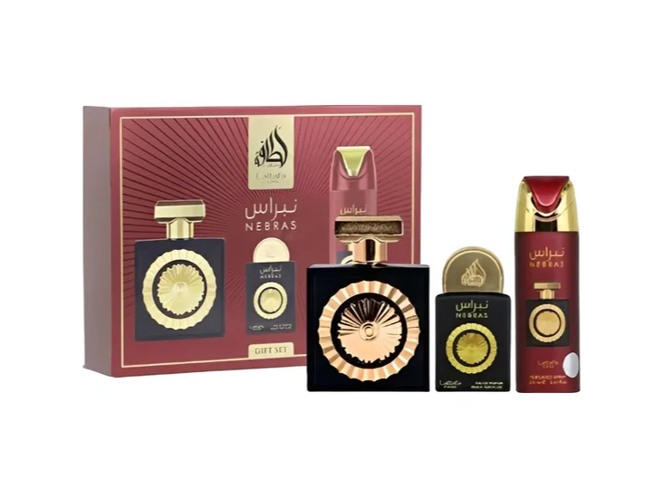 Kit Perfume Lattafa Pride Nebras Edp - Unissex 3 Peças