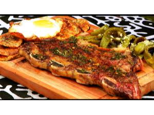 ASADO BANDERITA CON PAPA Y HUEVO