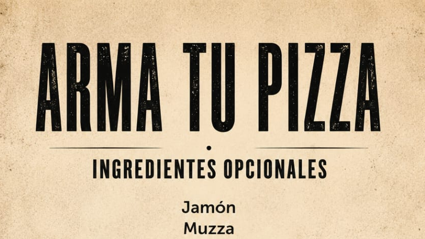 Arma tu pizza