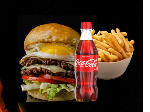 HAMBUR ARGENTINA + COCA COLA 500ml