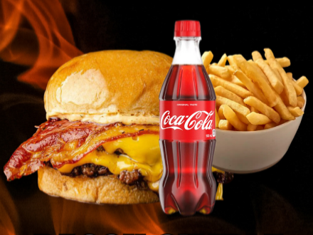 HAMBUR BACON + COCA COLA 500