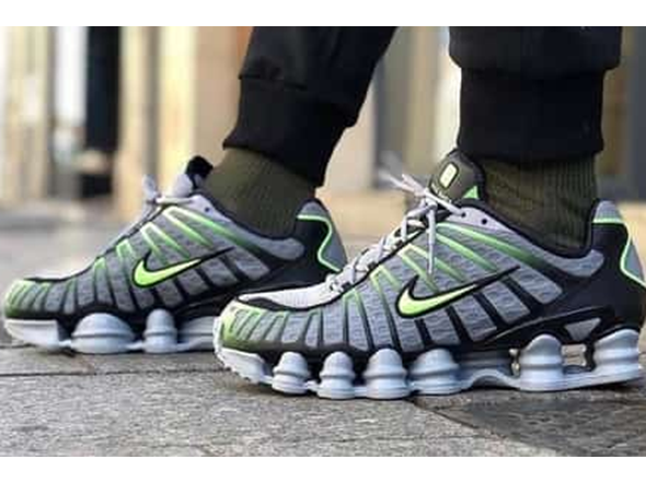 Nike Shox TL Wolf Grey Lime Blast