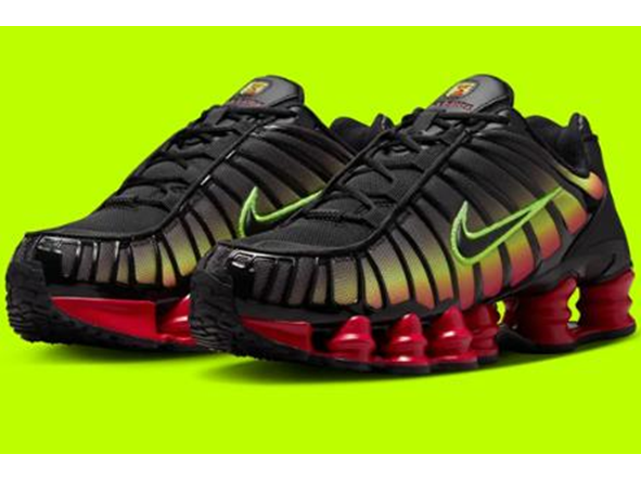 Nike Shox TL Black Volt Fire Red HJ9609 001