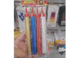 BENGALA METALIZADAS SURTIDA X 4 UNID.