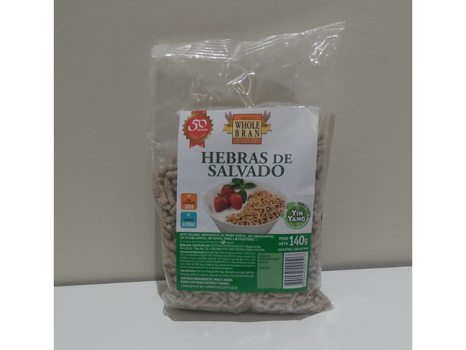 HEBRAS DE SALVADO X 140 gr. WHOLE BRAN