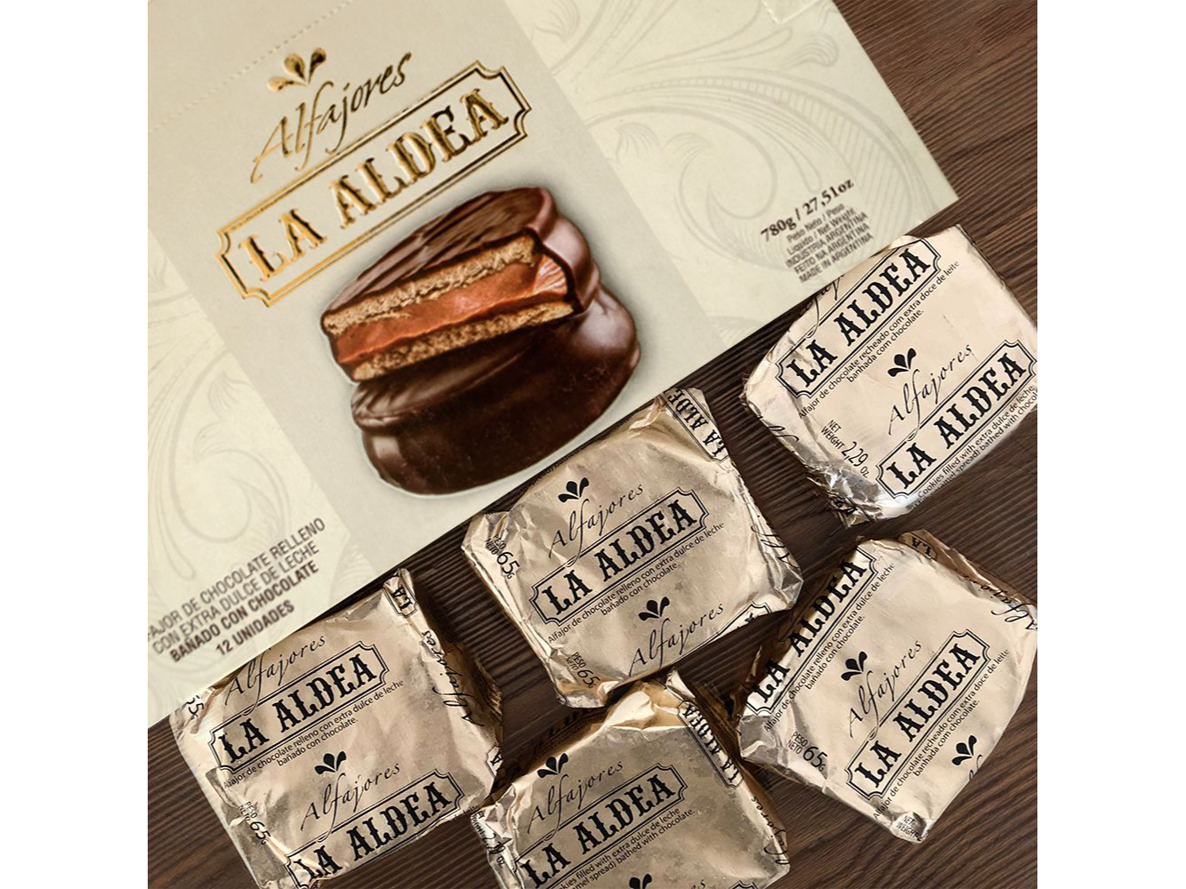 ALFAJOR ALDEA CHOCOLATE X 65 GR.