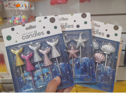 VELAS MOTIVO MARINA X 4 UNID.