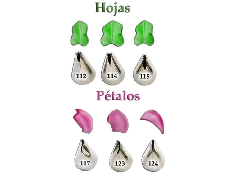 HOJAS Y PETALOS BOQUILLA GRANDE