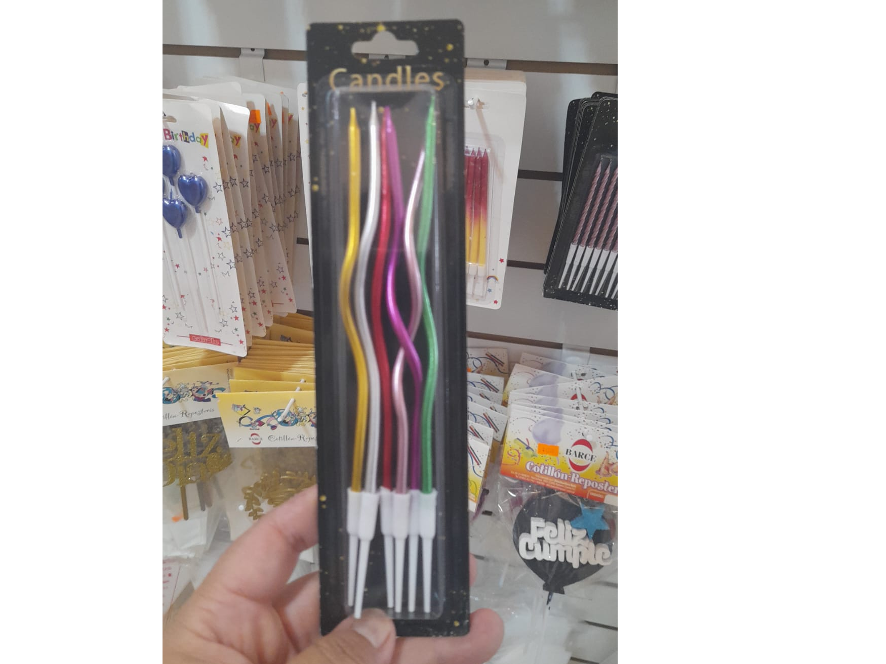 VELAS SATINADAS X 6 UNID.