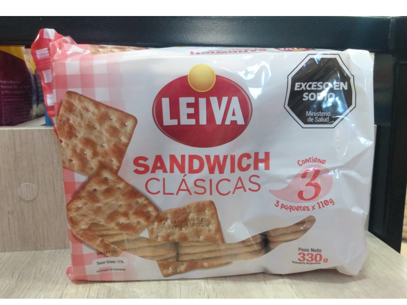 GALLETITAS LEIVA SANDWICH X 330 GRS