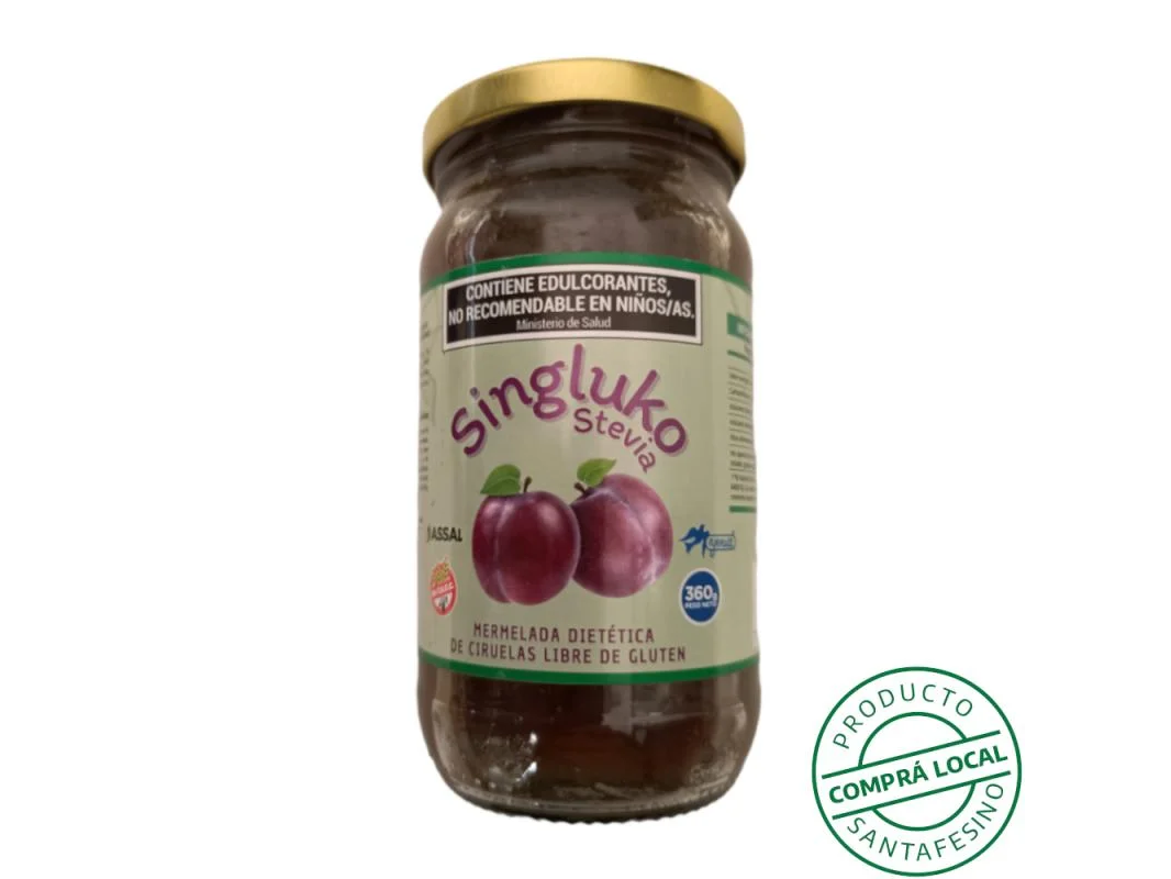 MERMELADA SINGLUKO CIRUELA C/STEVIA X 360 GRS