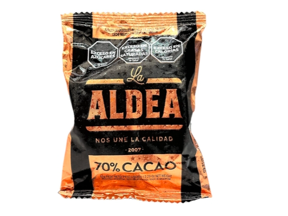 ALFAJOR ALDEA 70 % CACAO X 65 GR.