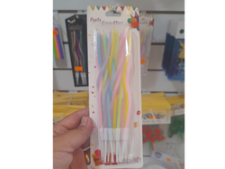 VELA COLORES PASTELES X 12