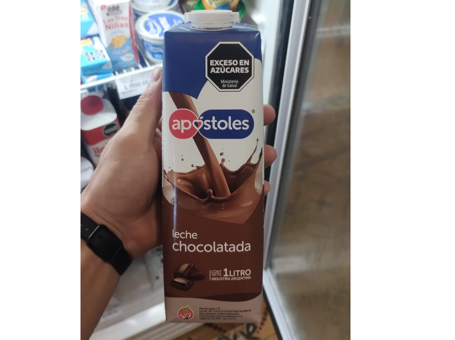 LECHE CHOCOLATADA APOSTOLES X LITRO