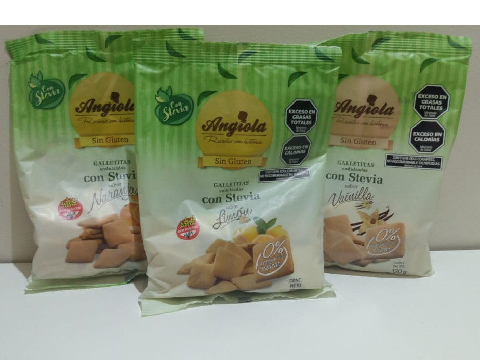 GALLETITAS ANGIOLA CON STEVIA X 120GRS.