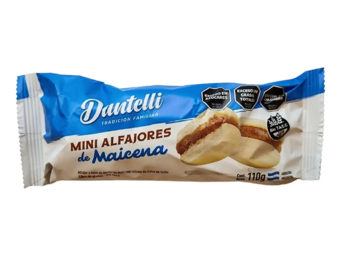 ALFAJORCITOS DE MAICENA  DANTELLI X 110 GR